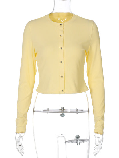 The Harlesden Buttoned Crop Cardigan