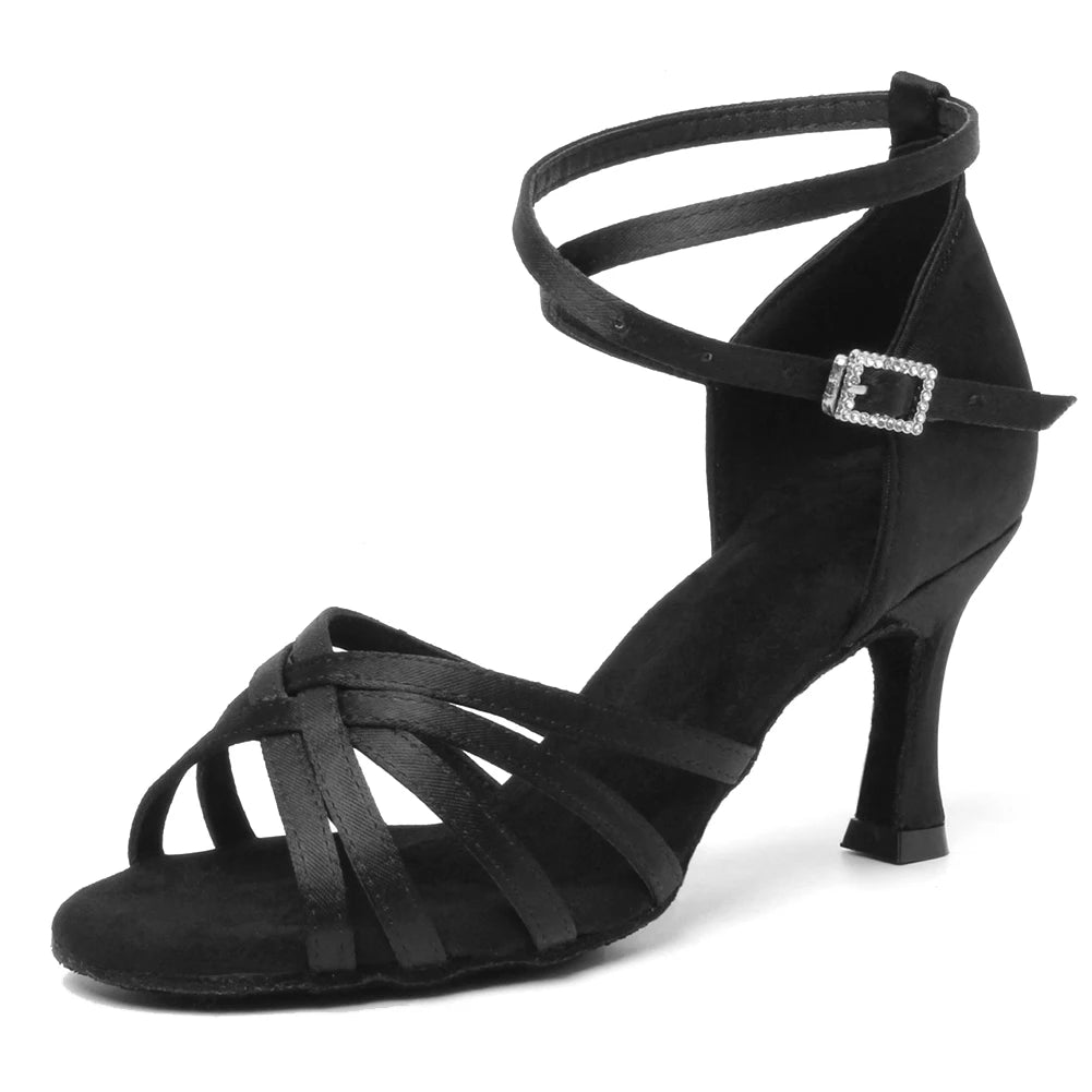 The Oakwood Suede Tango Heels