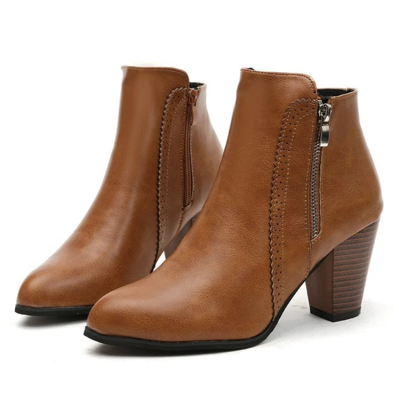 The Petersham Zip-Up Ankle Boots
