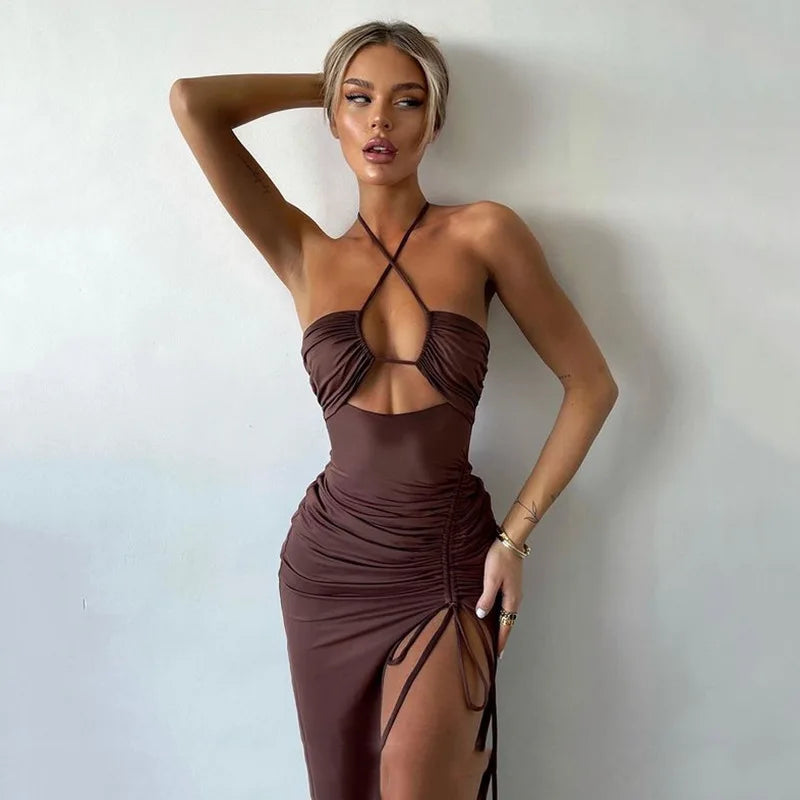 The Chelsea Backless Midi Dress
