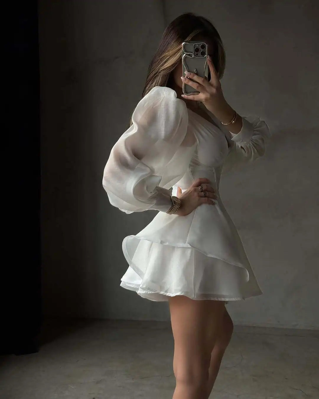 The Morden V-Neck Mini Dress