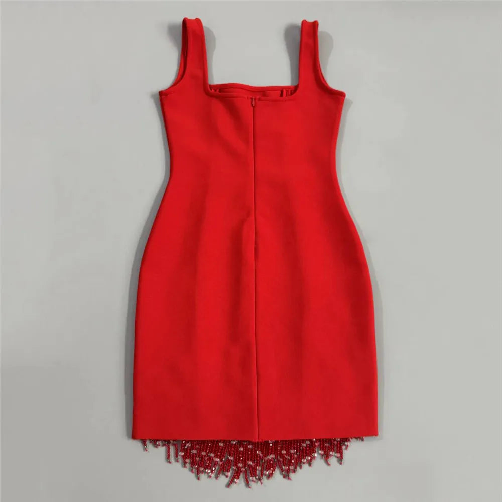 The Belgrave Beaded Bandage Dress