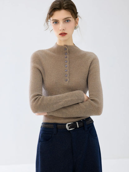 The Twickenham Cashmere Mock-Neck Jumper