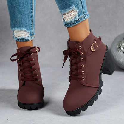 The Ilford Lace-Up Heeled Boots