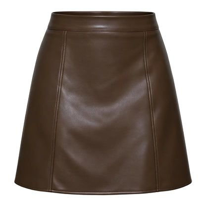 The Tottenham High-Waist Leather Skirt