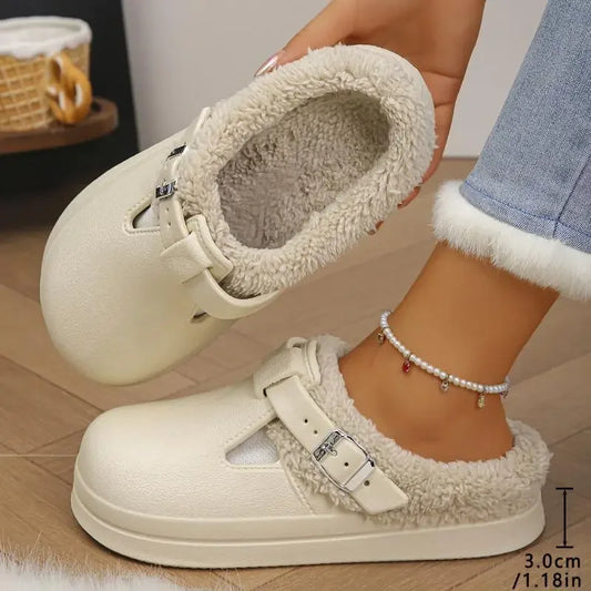 The Hayes Faux-Fur Mule Slippers