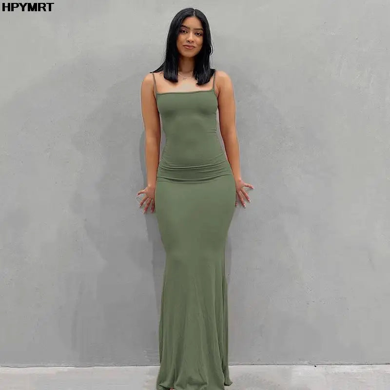 The Greenwich Satin Slip Maxi Dress