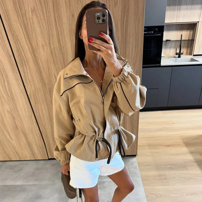 The Nunhead Suede Drawstring Jacket