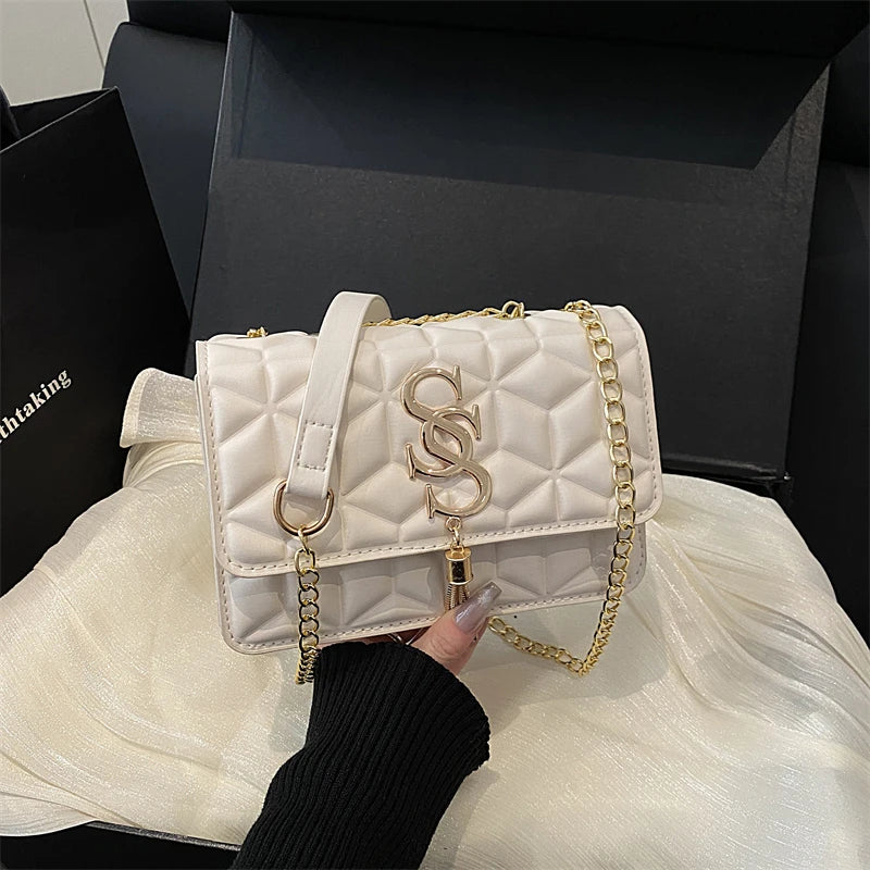 The Eastcote Quilted Argyle Cross-Body Bag