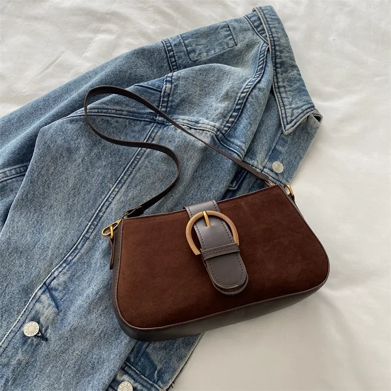 The Streatham Suede Shoulder Bag
