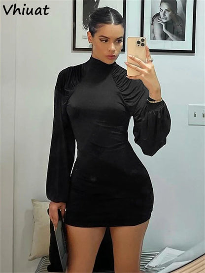 The Wembley Turtleneck Bodycon Dress