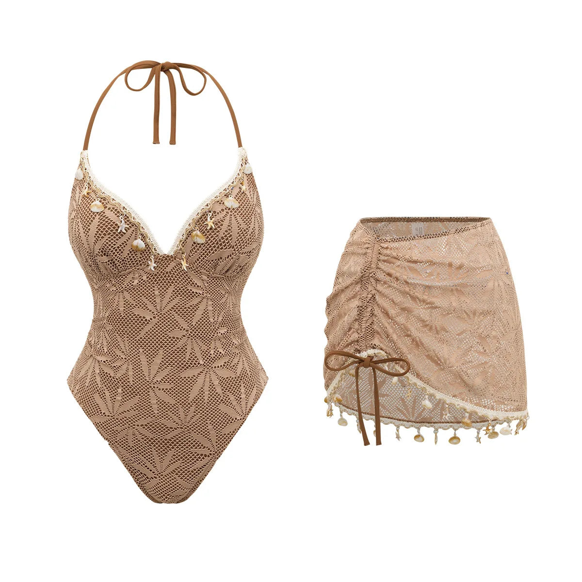 The Surbiton Shell-Skirt Swimsuit