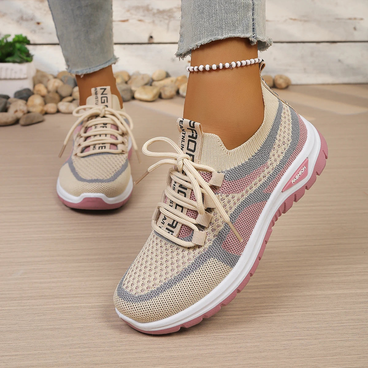 The West Wickham Two-Tone Patchwork Trainers
