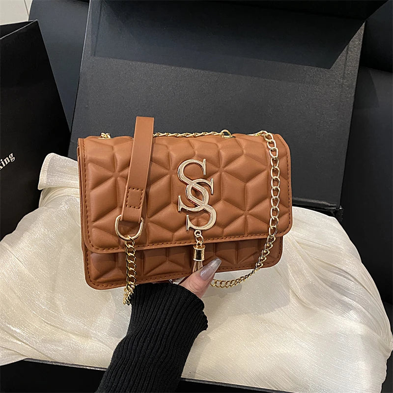 The Eastcote Quilted Argyle Cross-Body Bag