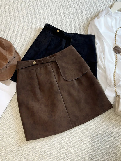 The Peckham Rye Suede Mini Skirt