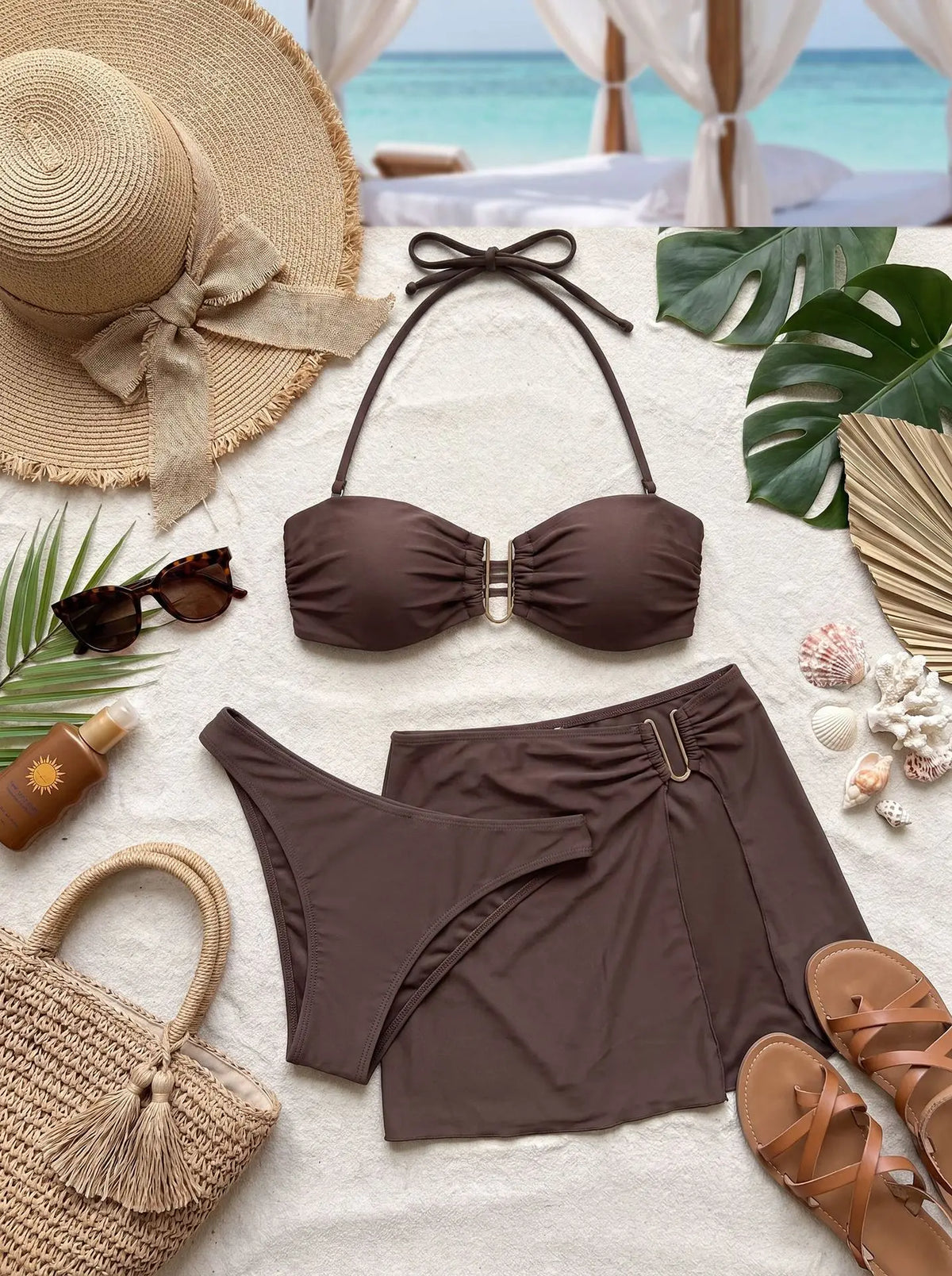 The Chislehurst Bandeau Bikini Set