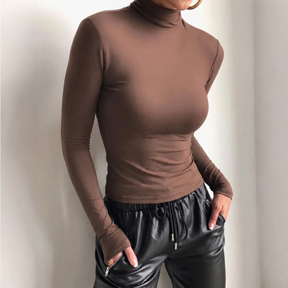 The Edgware High-Neck Fitted Top