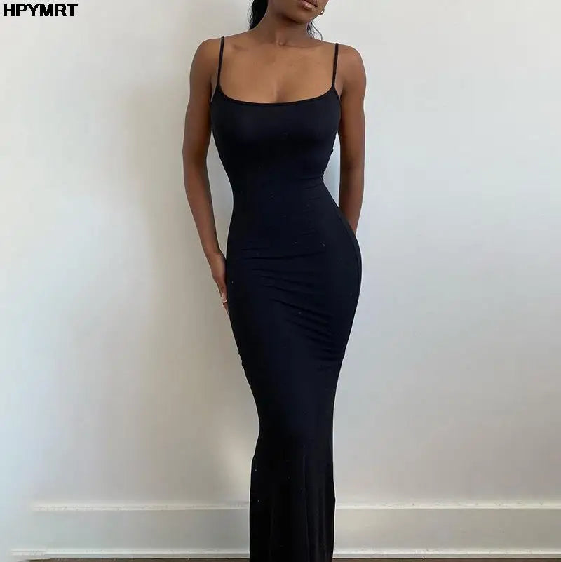 The Greenwich Satin Slip Maxi Dress