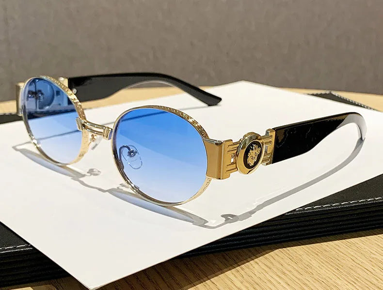 The Ickenham Vintage Oval Sunglasses