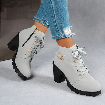 The Ilford Lace-Up Heeled Boots