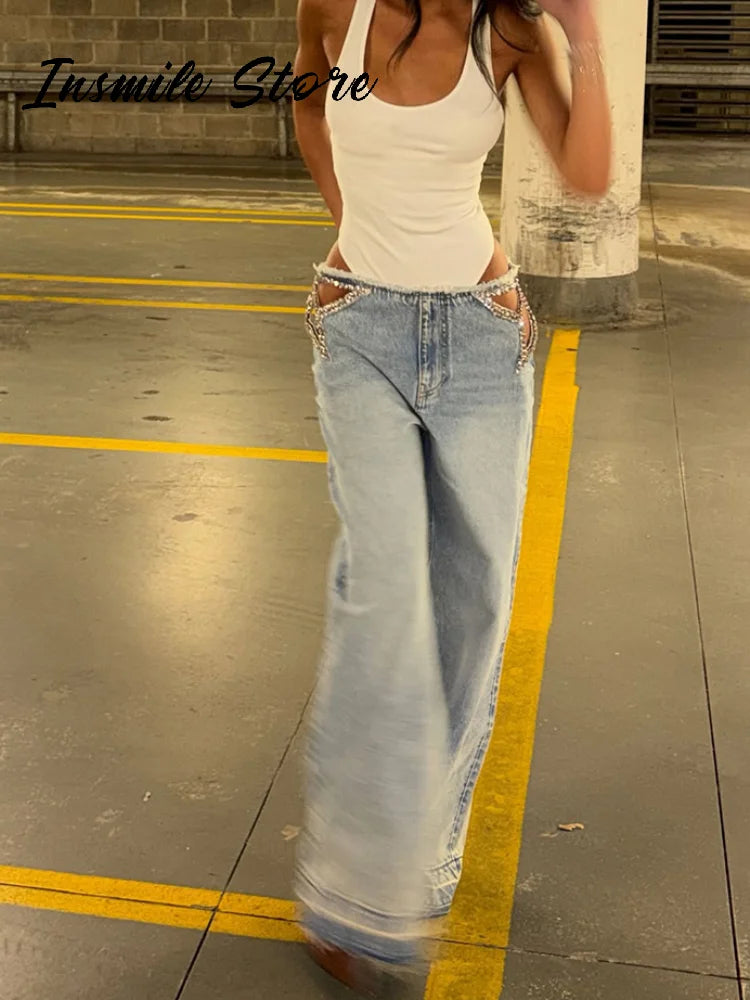 The Canonbury Diamond-Star Wide-Leg Jeans