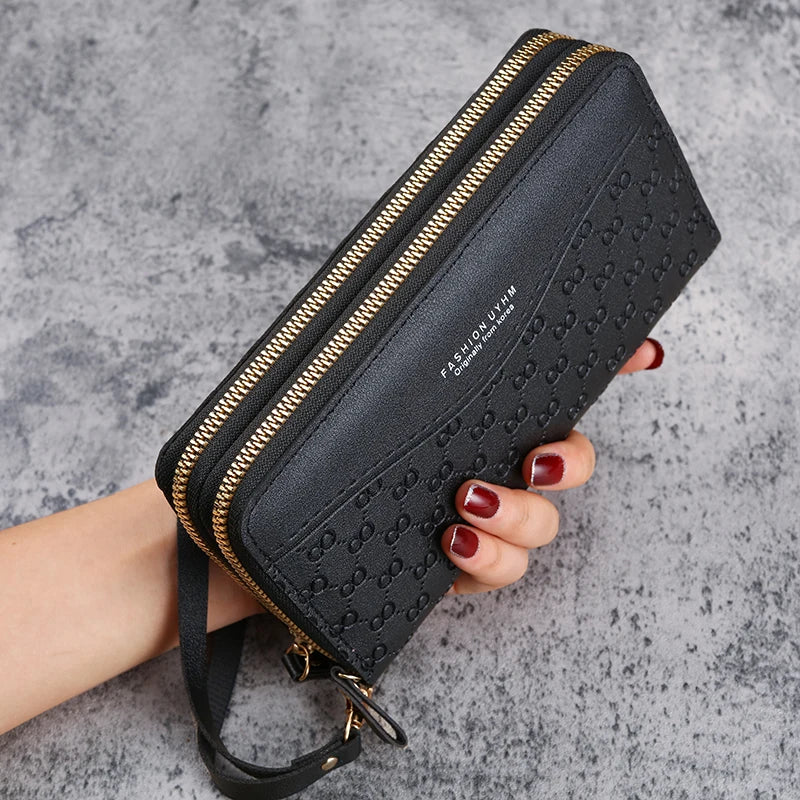 The Battersea Embossed Zip Wallet