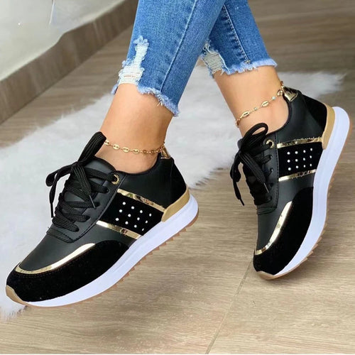 The Beckton Patchwork Platform Trainers