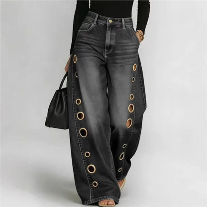 The Kingsbury Wide-Leg Denim Jeans