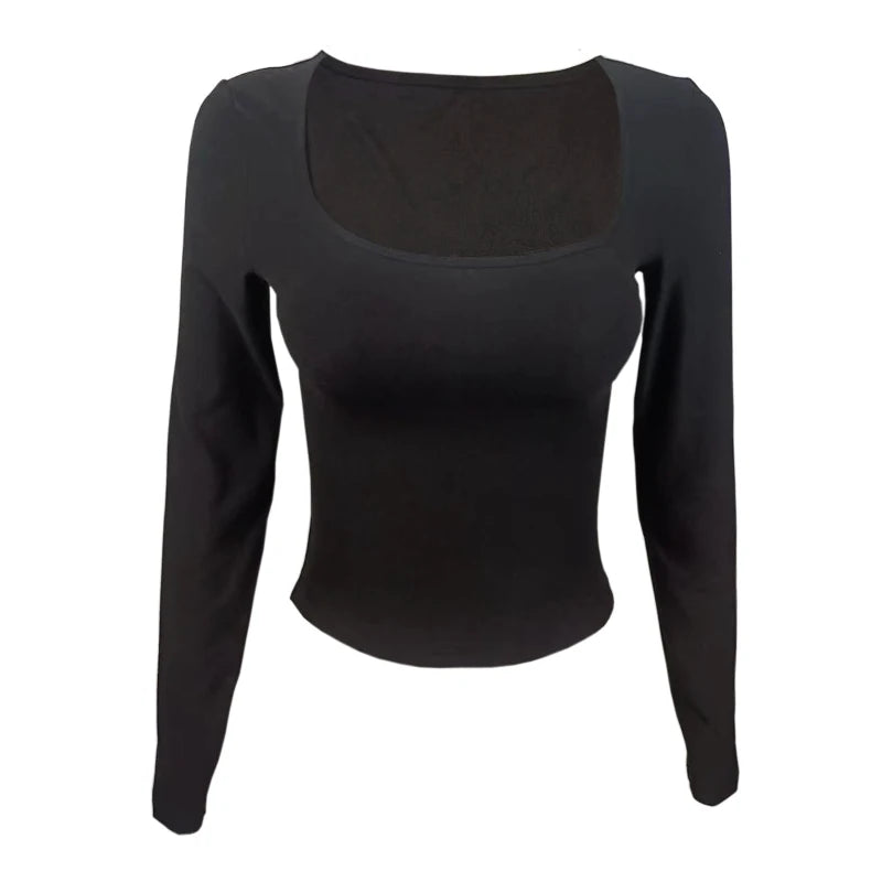 The Hither Green Square-Neck Slim Top