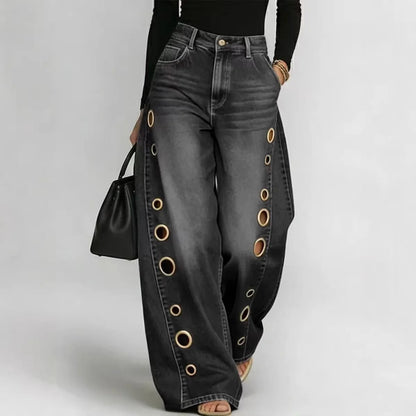 The Kingsbury Wide-Leg Denim Jeans