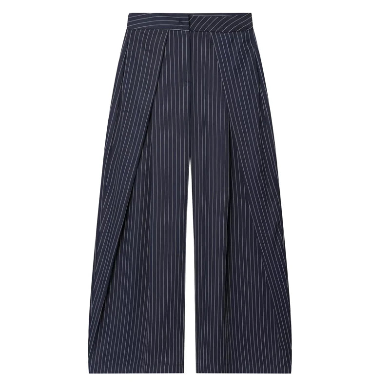 The Clapton Pleated Wide-Leg Trousers
