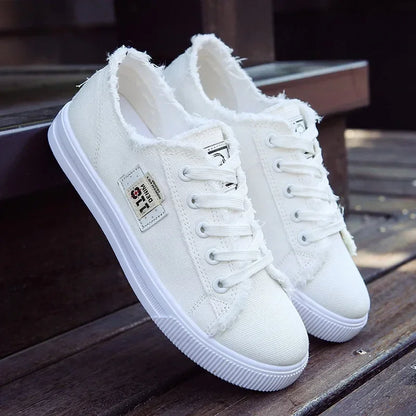 The Purley Canvas Denim Trainers