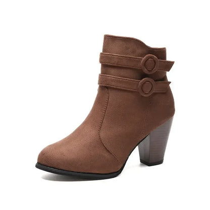 The Lewisham Retro Square-Heel Ankle Boots