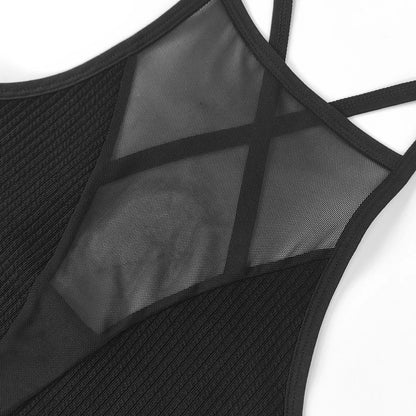 The Cheam Ribbed Backless Bralette
