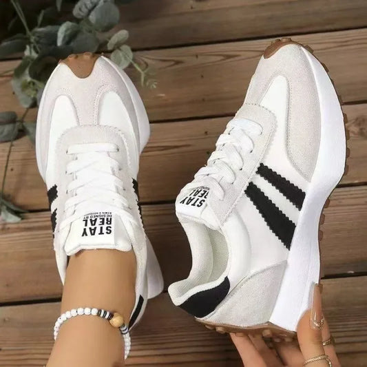 The Norwood Green Retro Running Trainers