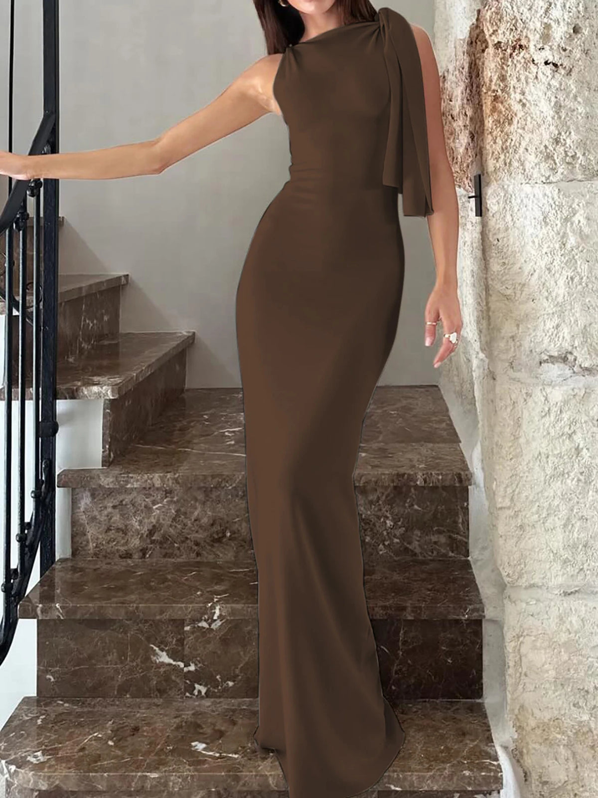 The Dalston Patchwork Bodycon Maxi Dress