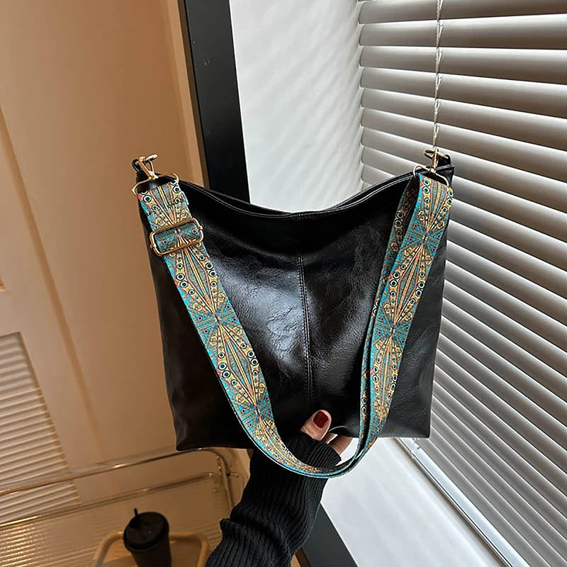 The Brixton Wide-Strap Shoulder Bag