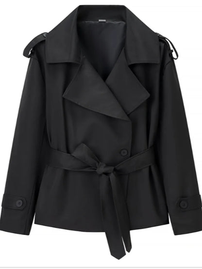 The Honor Oak Lace-Up Trench Coat