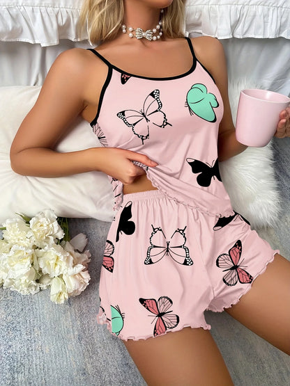 The Homerton Butterfly-Print Cami Pajama Set