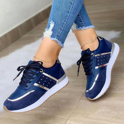 The Beckton Patchwork Platform Trainers