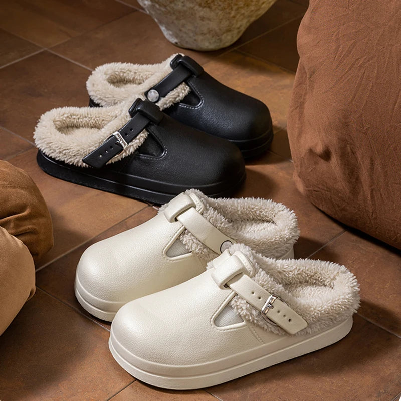 The Hayes Faux-Fur Mule Slippers
