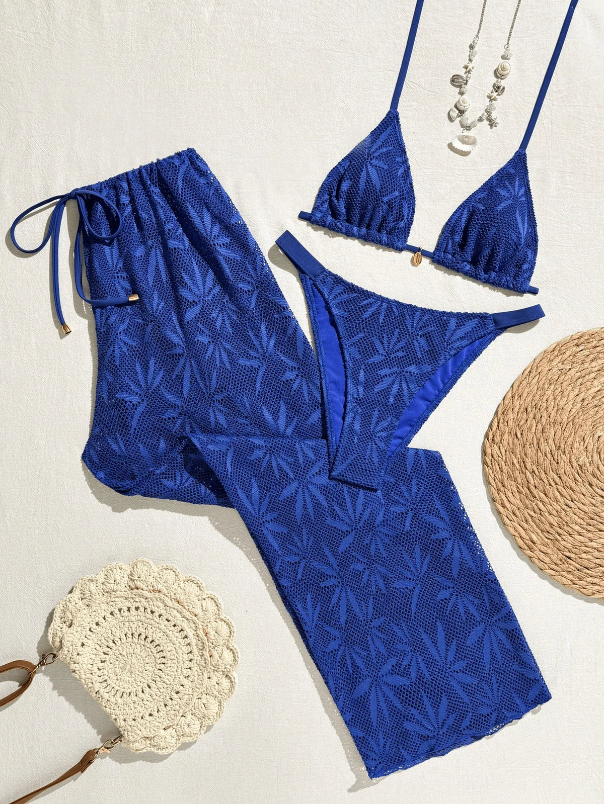 The Balham Drawstring Three-Piece Bikini Set