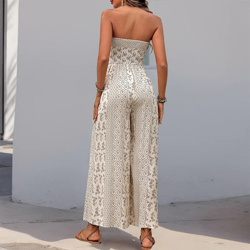 The Denmark Hill Wide-Leg Backless Jumpsuit