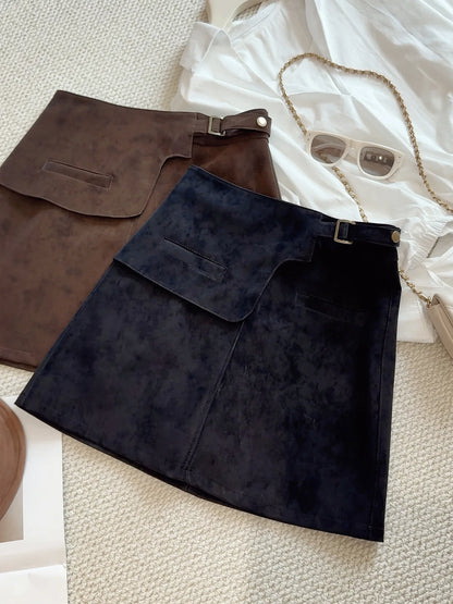 The Peckham Rye Suede Mini Skirt