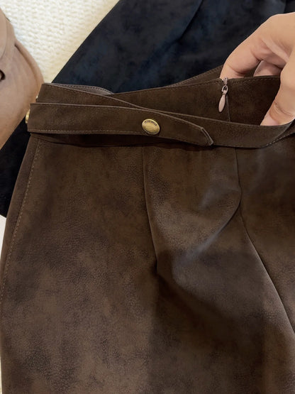 The Peckham Rye Suede Mini Skirt