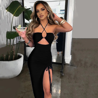 The Chelsea Backless Midi Dress
