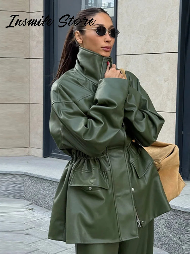 The Kilburn Cinched-Waist Biker Jacket