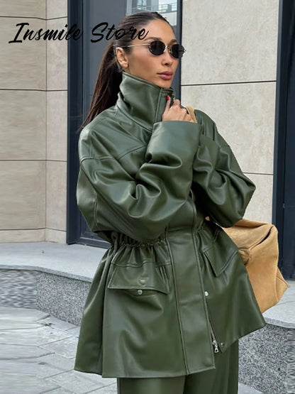 The Kilburn Cinched-Waist Biker Jacket