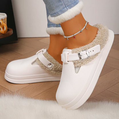 The Hayes Faux-Fur Mule Slippers