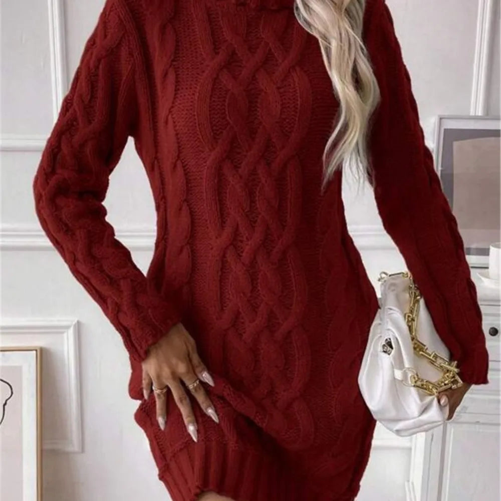 The Gidea Park High-Neck Knit Dress